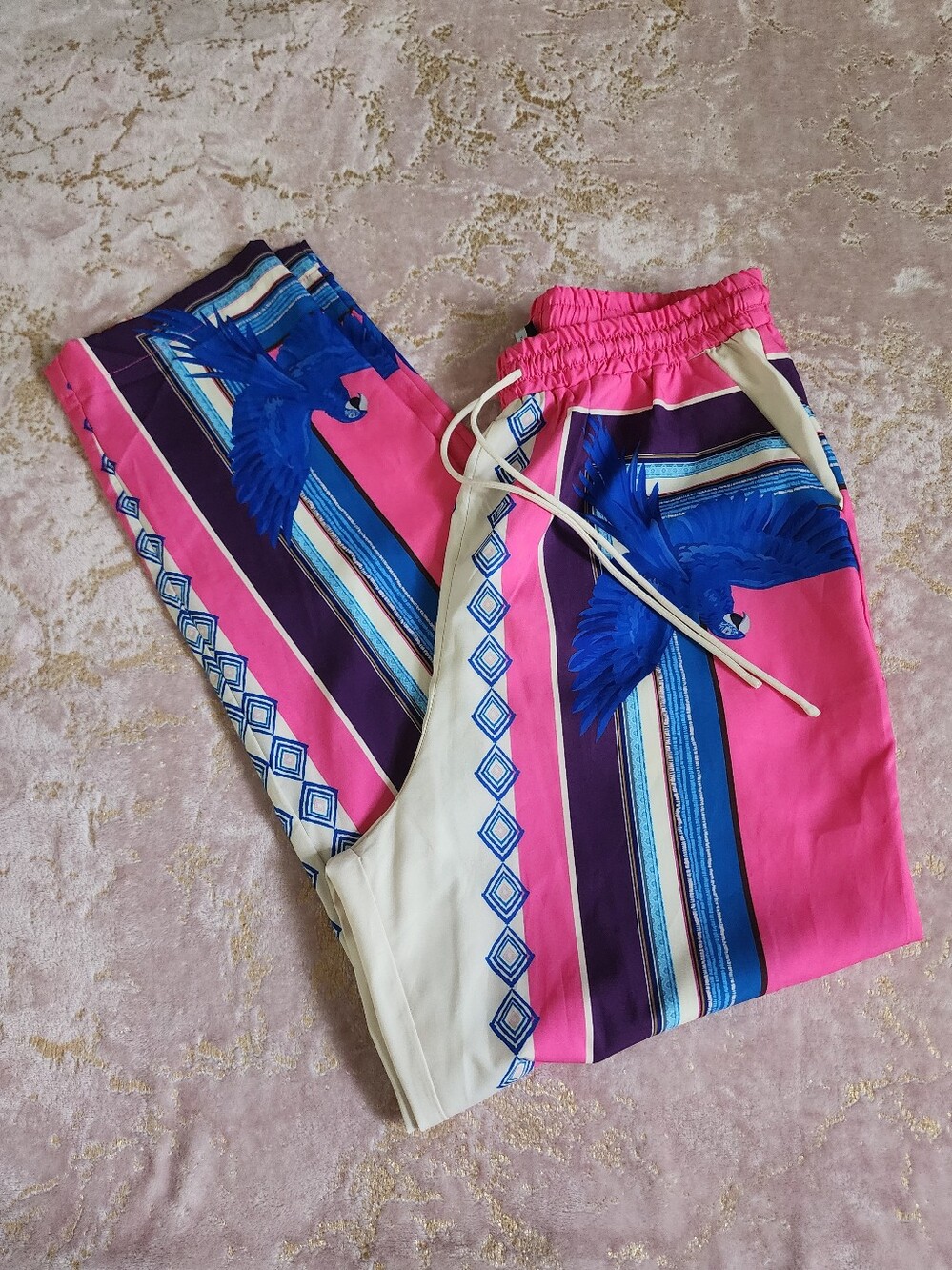 MILK AND HONEY | Floral Parrot Pants